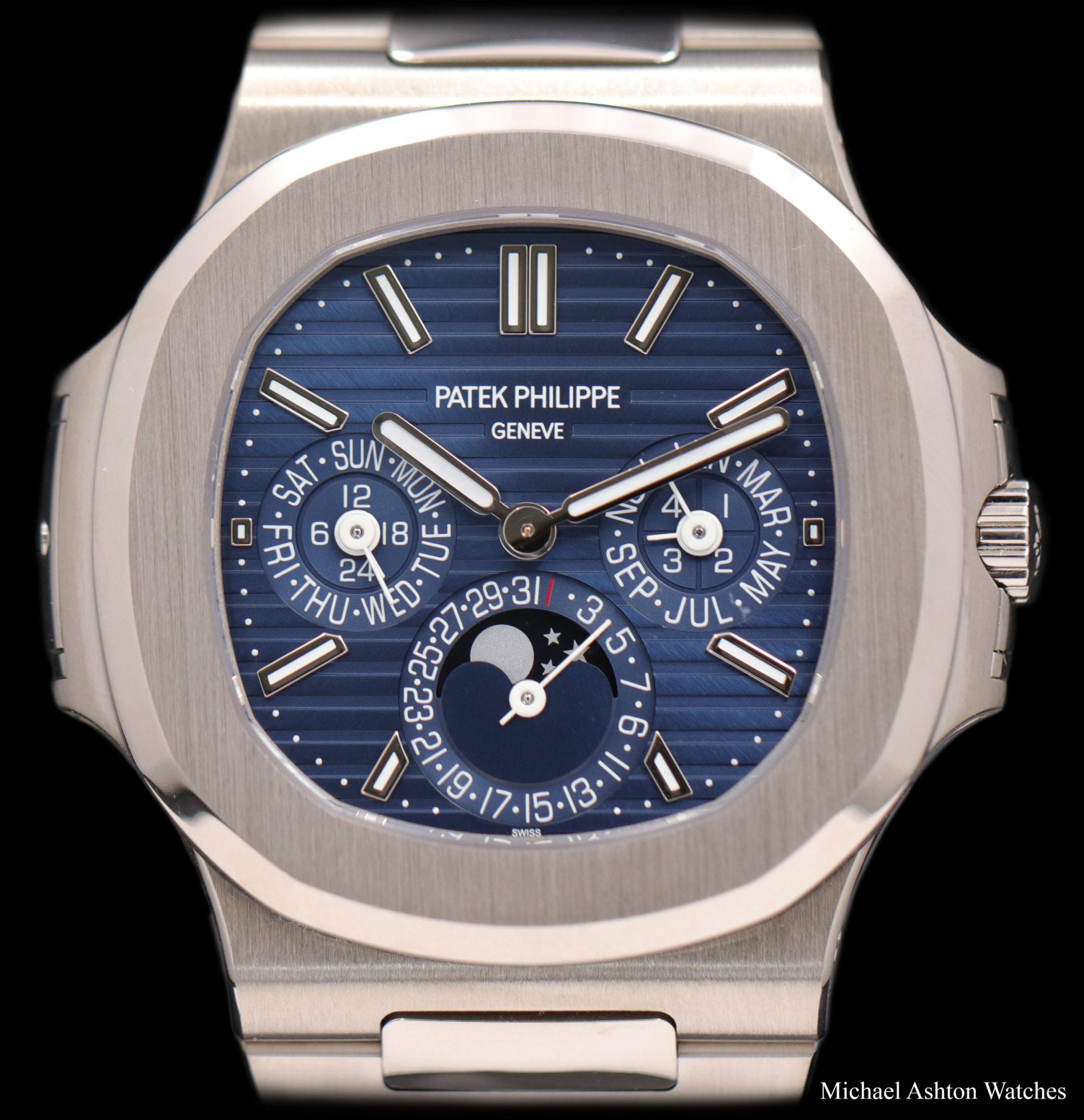 Patek Philippe Nautilus Perpetual Calendar Sunburst Dial